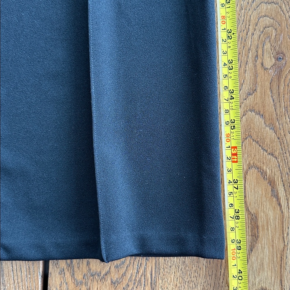 MNG Black Pants Center Detail Elastic Waist Wide Leg Workcore Whimsigoth Classic - Picture 12 of 13